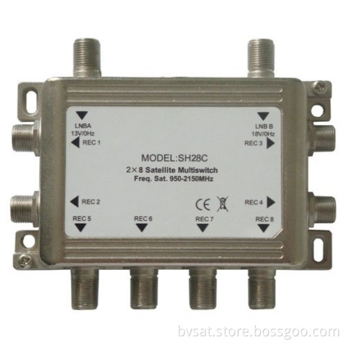 High-efficiency Dish Network Equipment Sat Tv 2x8 Multiswitch